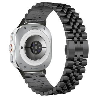 بند مسیر مدل 5bead Stainless Butterfly مناسب برای ساعت هوشمند سامسونگ Galaxy Watch Ultra 47mm