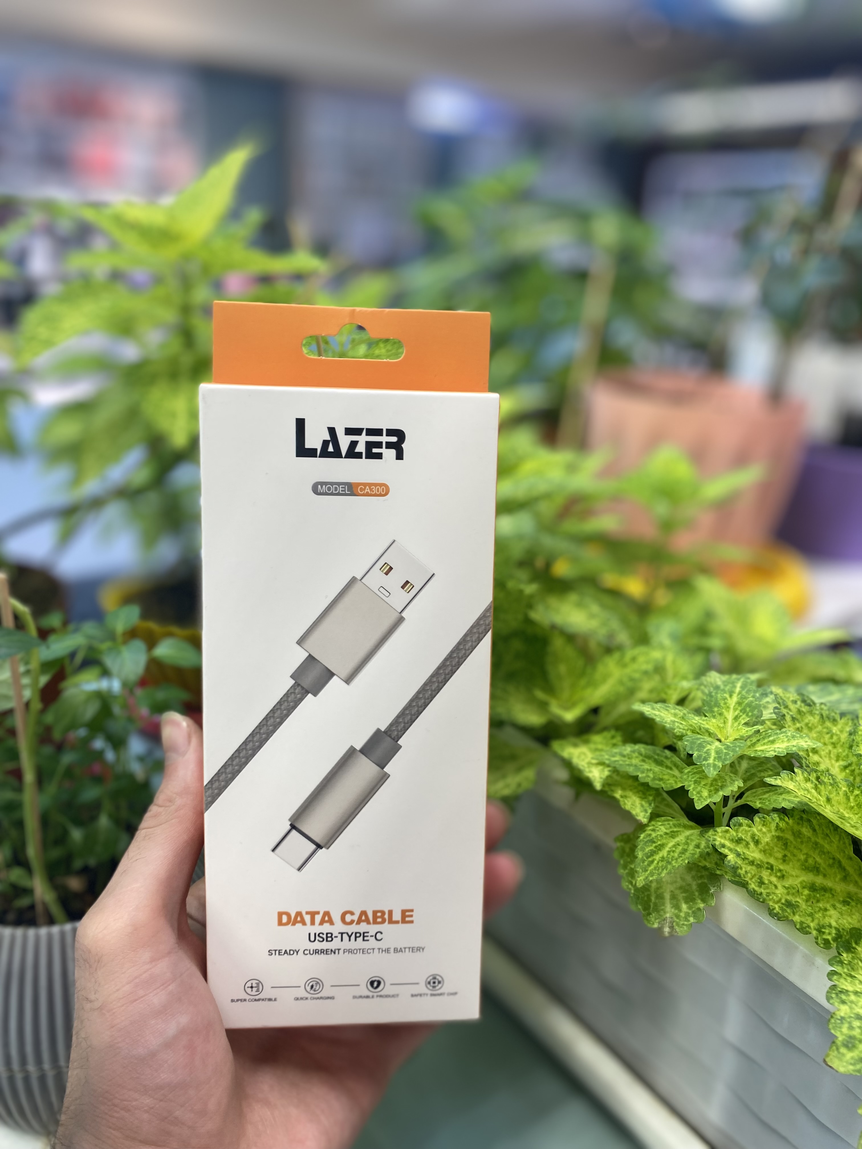 کابل کنفی تایپ سی دیتا LAZER مدل CA300