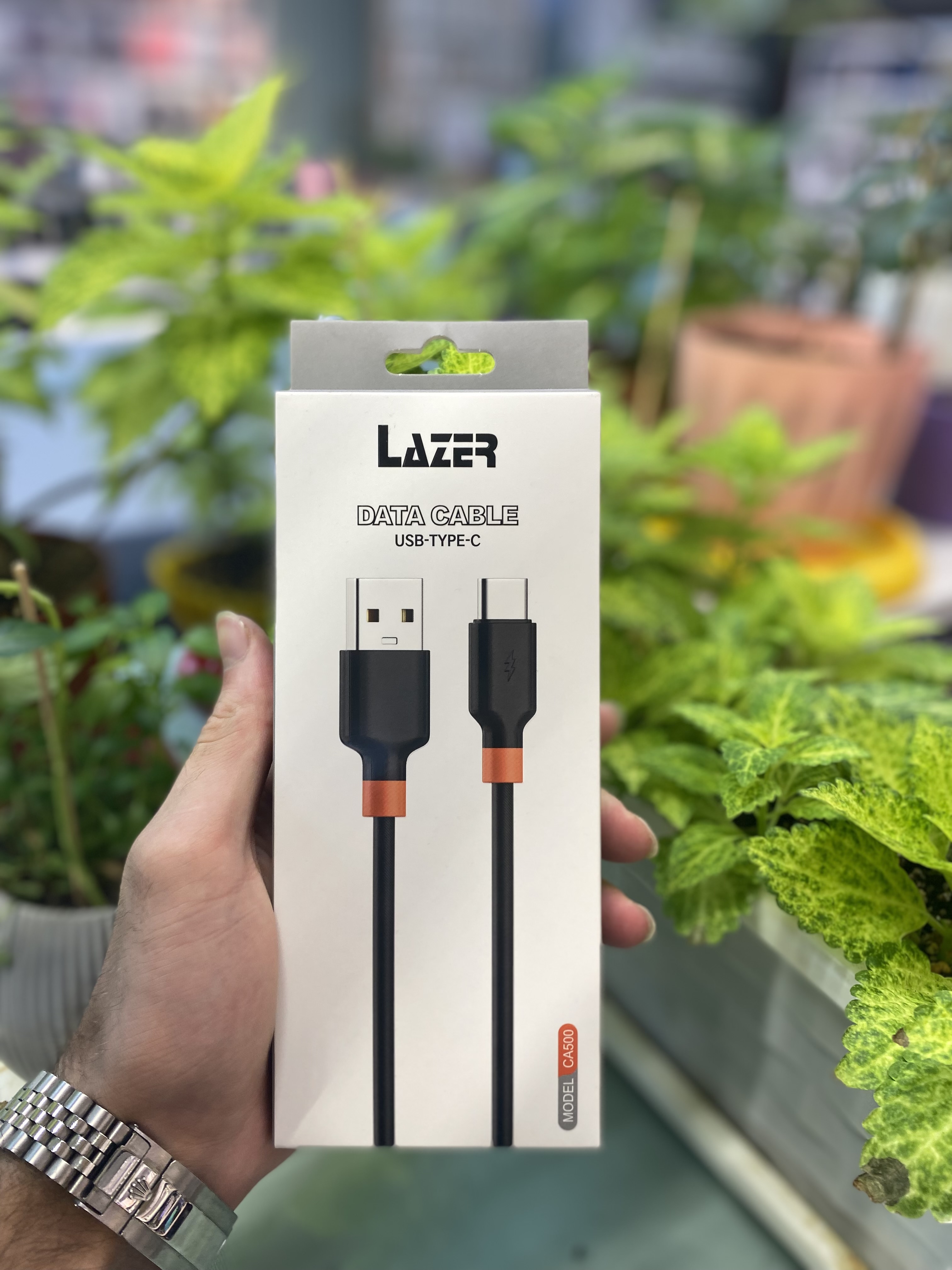 کابل شارژ دیتا تایپ سی LAZER(مدل CA500)