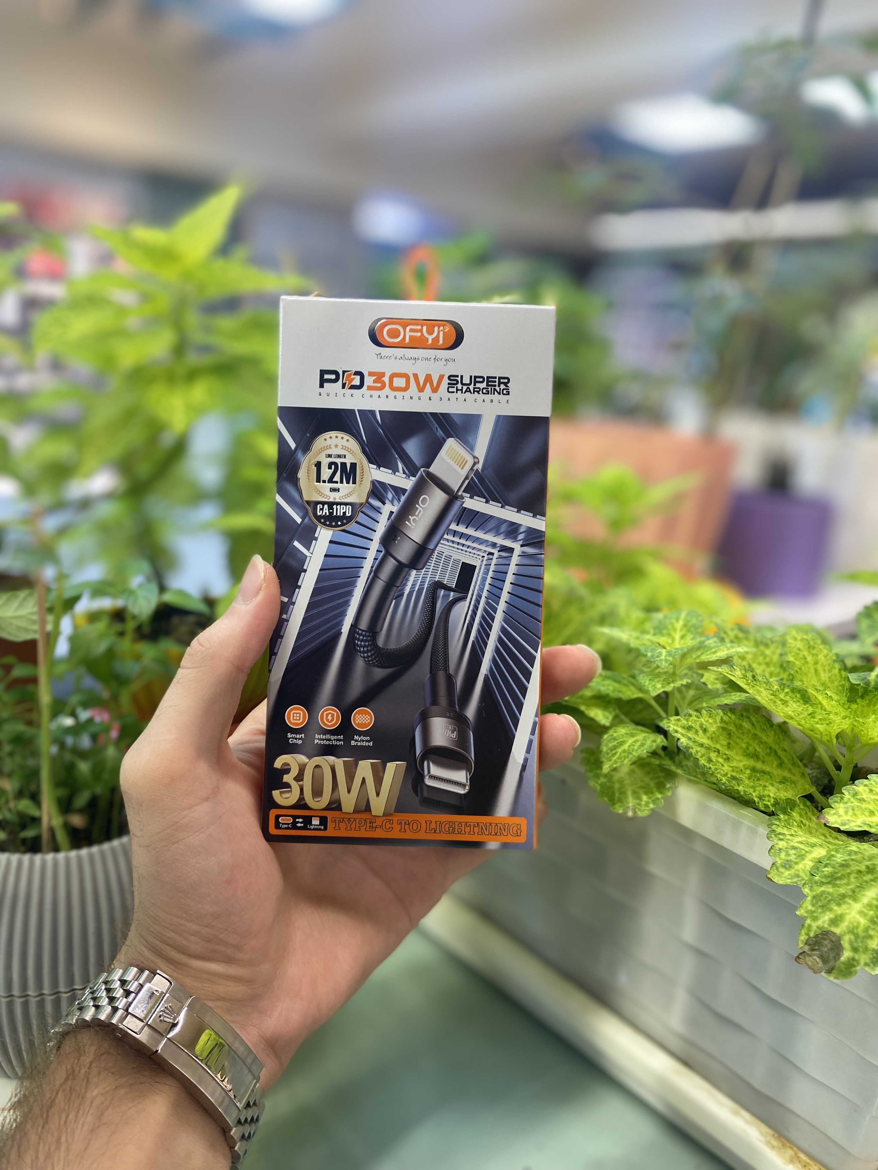 کابل PD سوپرشارژ 30وات برند OFYI CA11-PD