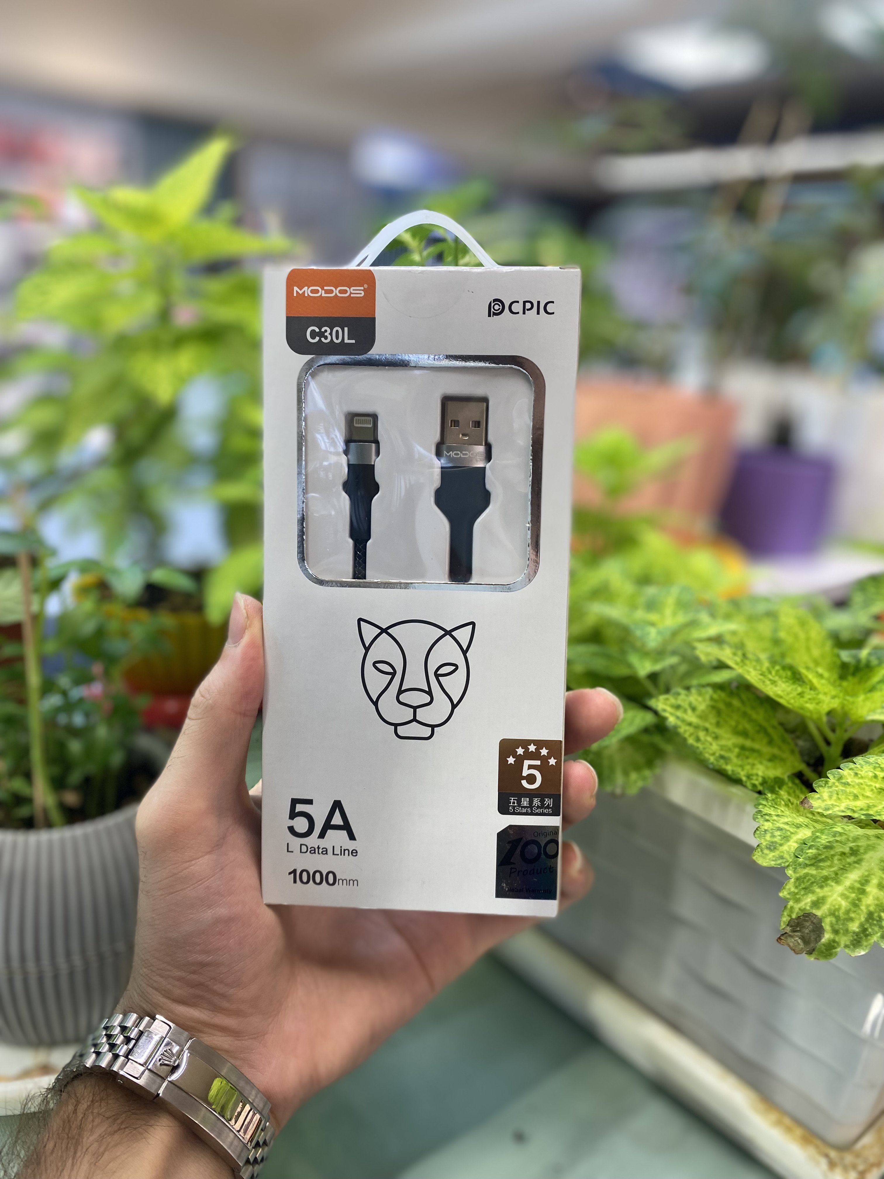 کابل usb به lightening دیتا برند MODOS C30L