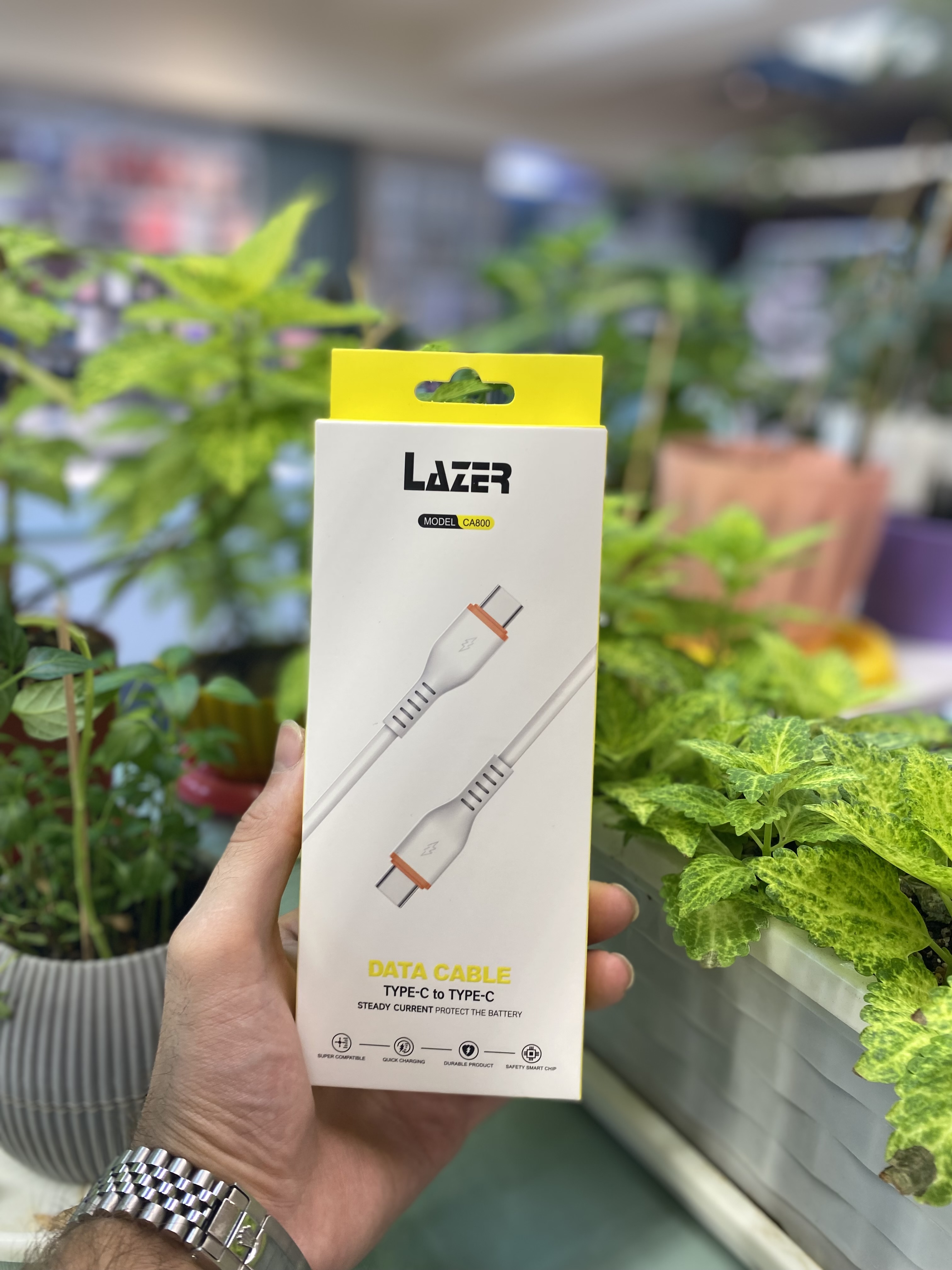 کابل دیتا دوسر تایپ سی lazer (مدل ca800)