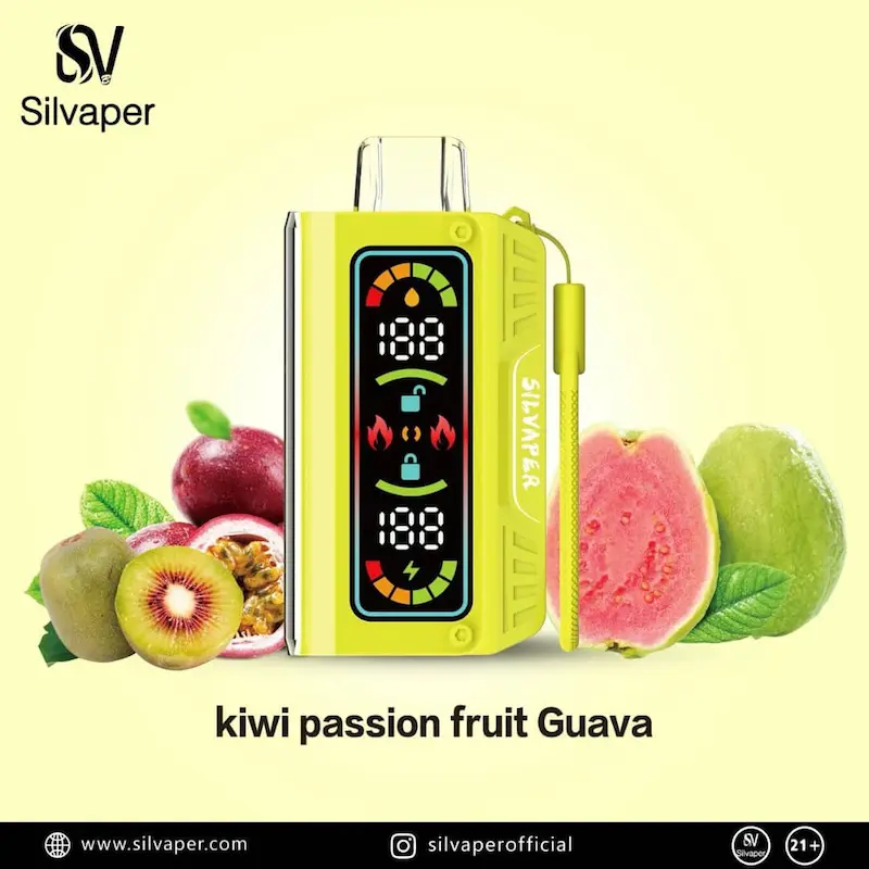 ویپ یکبارمصرف 20000 پاف کیوی پشن فروت سیلواپر| Silvaper 20000 Puffs