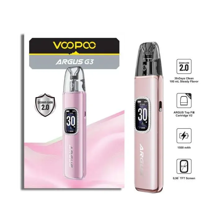 ویپ پاد آرگاس جی 3 کمپانی ووپو صورتی | VOOPOO Argus G3 Pod Kit