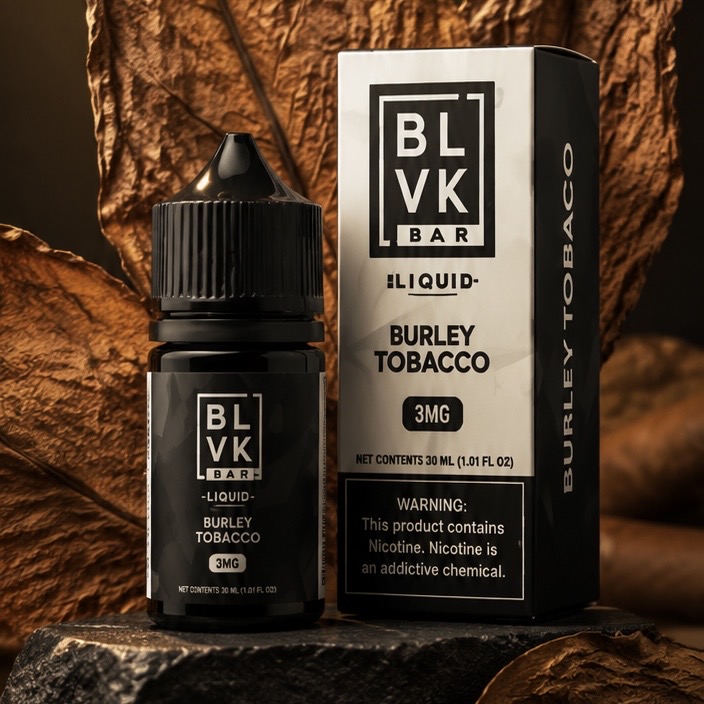 سالت BLVK طعم تنباکو کوبایی BURLEY TOBACCO