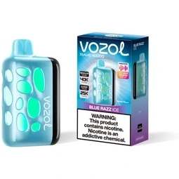 پاد یکبار مصرف ریو ۴۰۰۰۰ پاف کمپانی وزول طعم بلوبری تمشک یخ | Vozol Rave 40000 Puffs Blue Razz Ice
