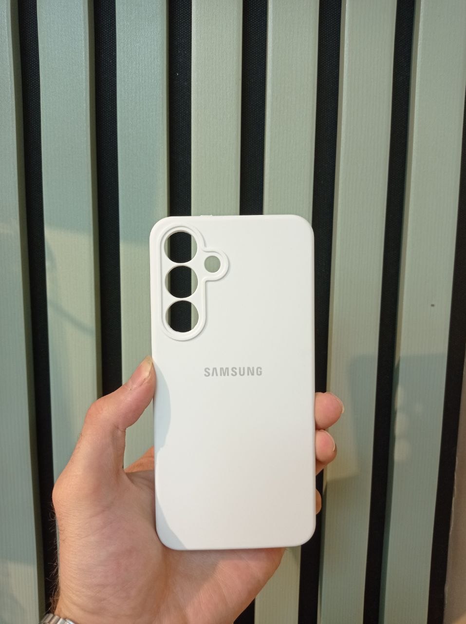 کاور مدل سیلیکونی اصلی مناسب برای گوشی موبایل سامسونگ Galaxy S25 FE