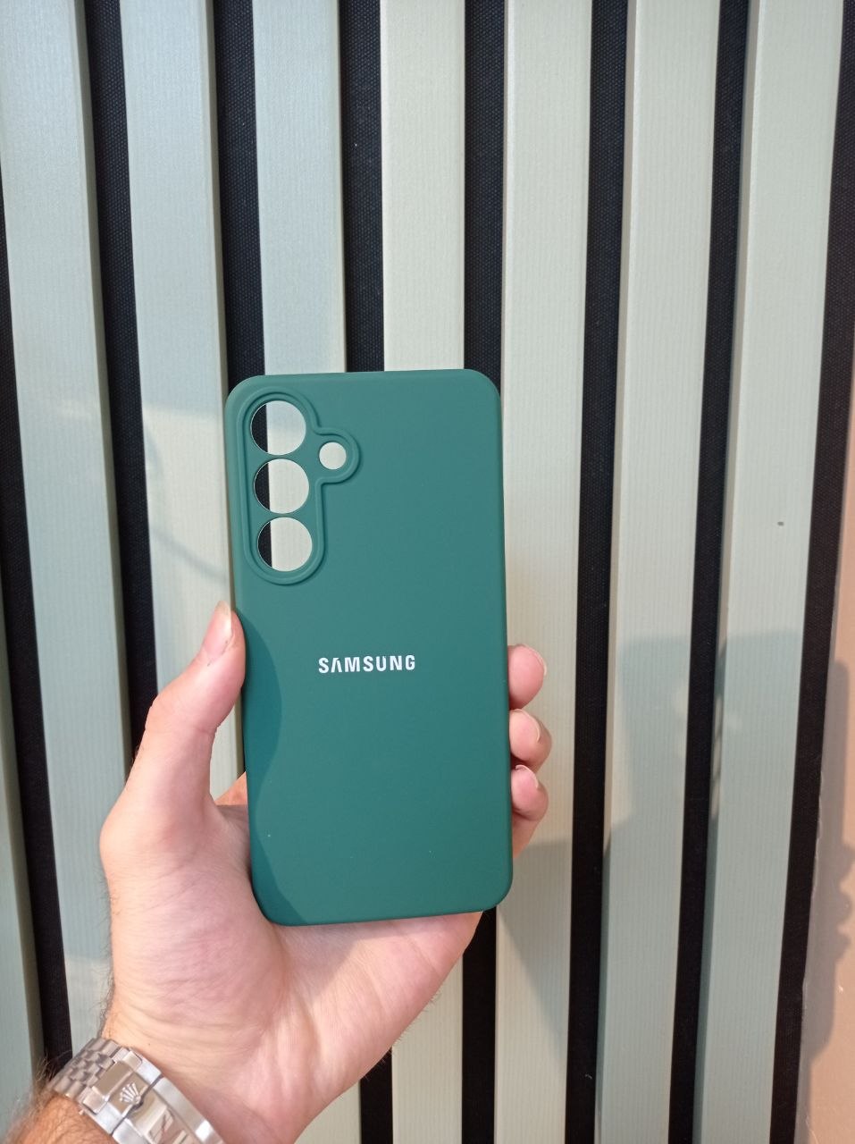 کاور مدل سیلیکونی اصلی مناسب برای گوشی موبایل سامسونگ Galaxy S24FE