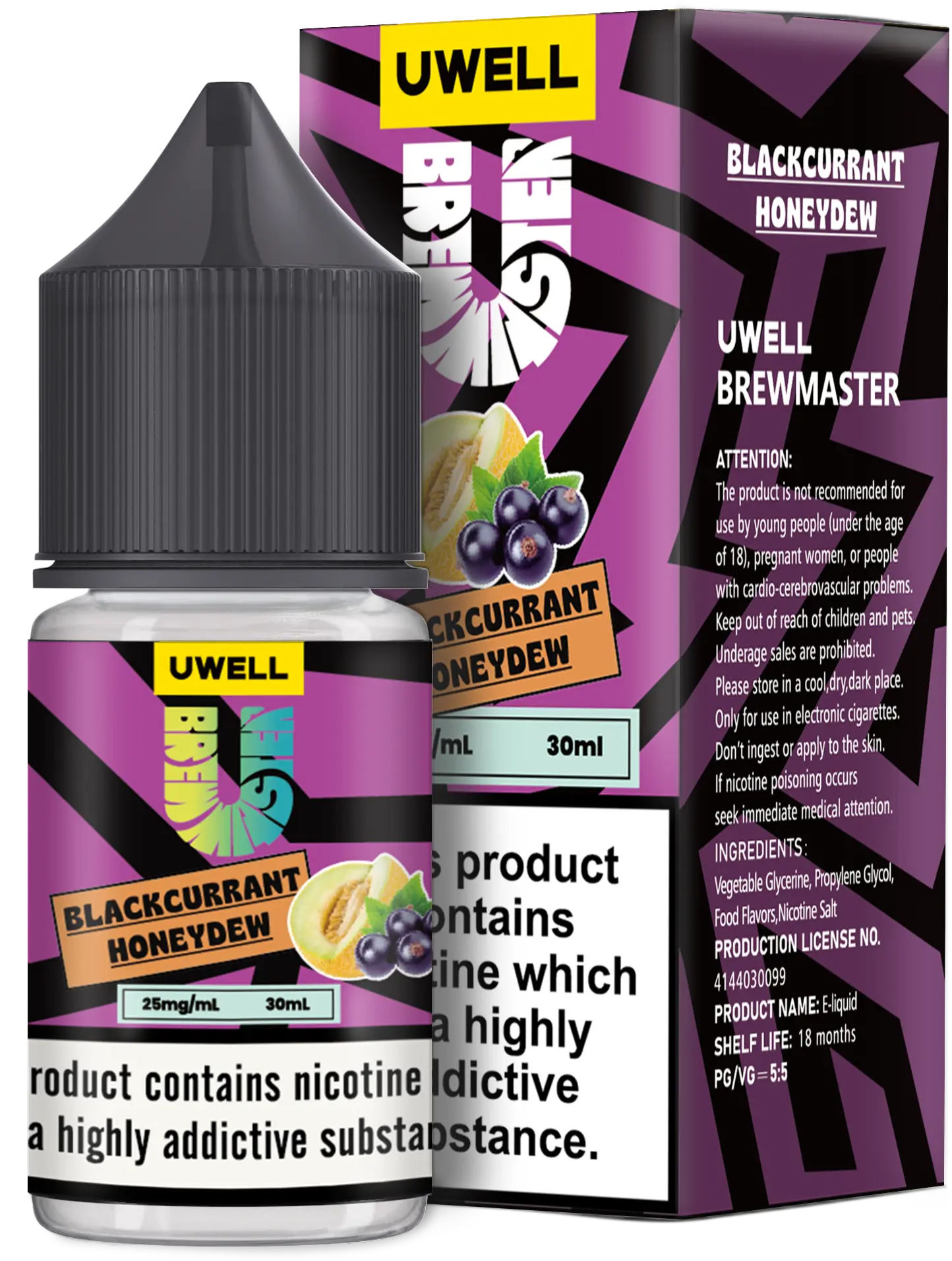 سالت انگورفرنگی طالبی یوول (30میل) UWELL BLACKCURRANT HONEYDEW