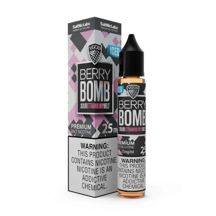 سالت ویگاد بمب توت فرنگی یخی | VGOD Iced Berry Bomb SaltNic E-Liquid